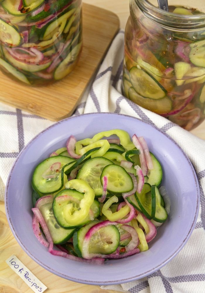 Summer Vinegar Salad Recipe {100kRecipes}