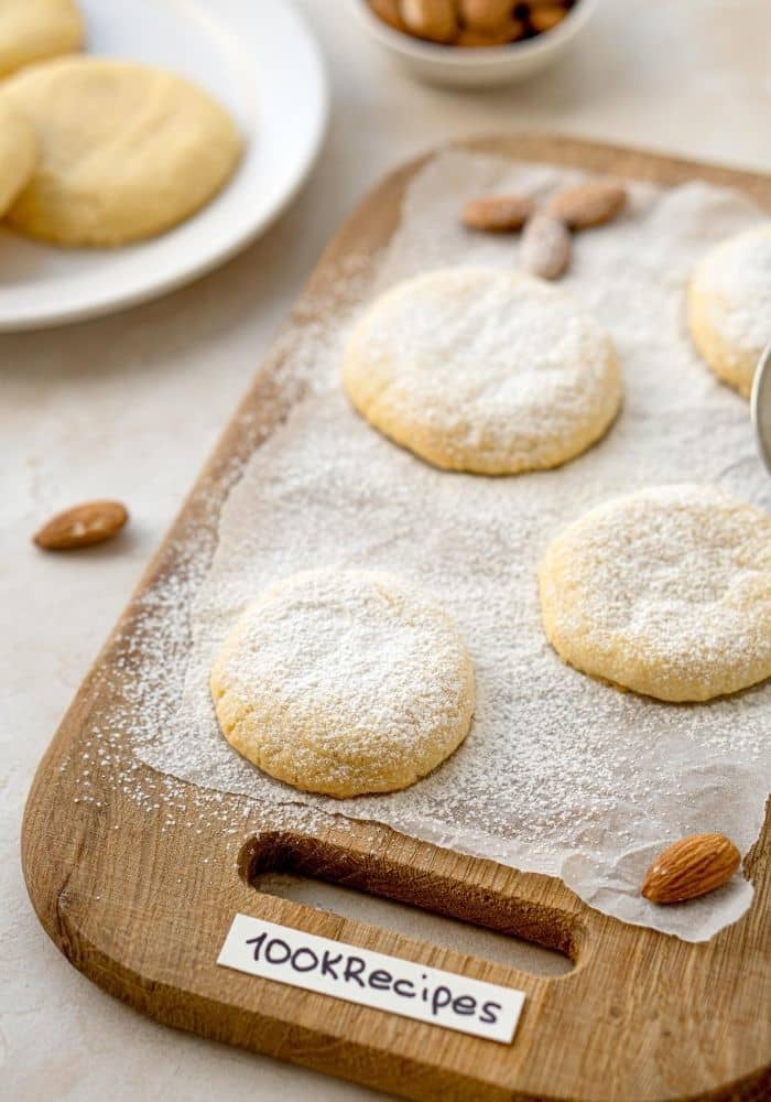Soft Almond Pillow Cookies Recipe 100KRecipes