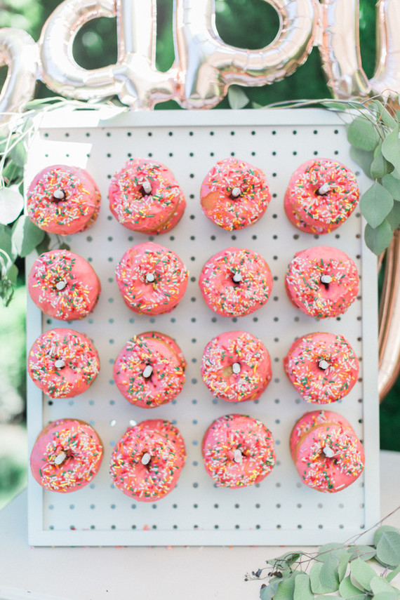 pink donut wall Wedding & Party Ideas 100 Layer Cake