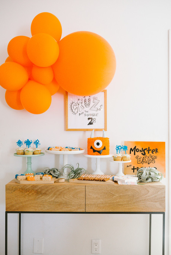 Terrible Twos monsterthemed second birthday Wedding & Party Ideas