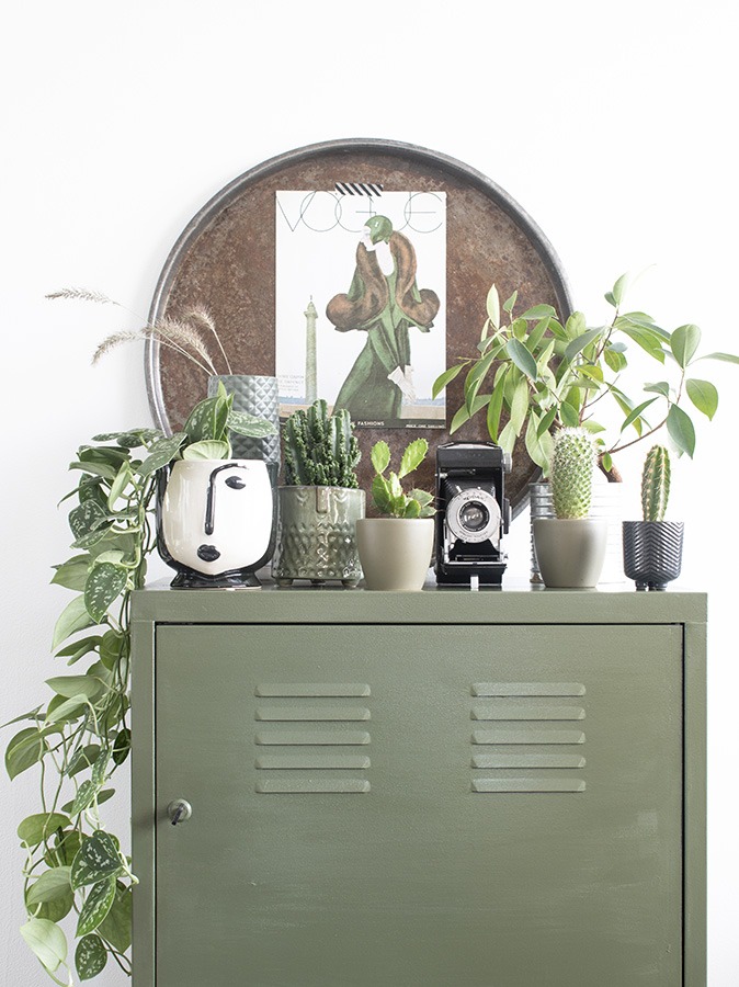 Ikea hack Ikea PS locker kast wordt groene lockerkast 100 Woongeluk