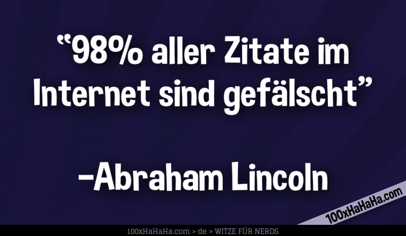 Nerd Witz Abraham Lincoln