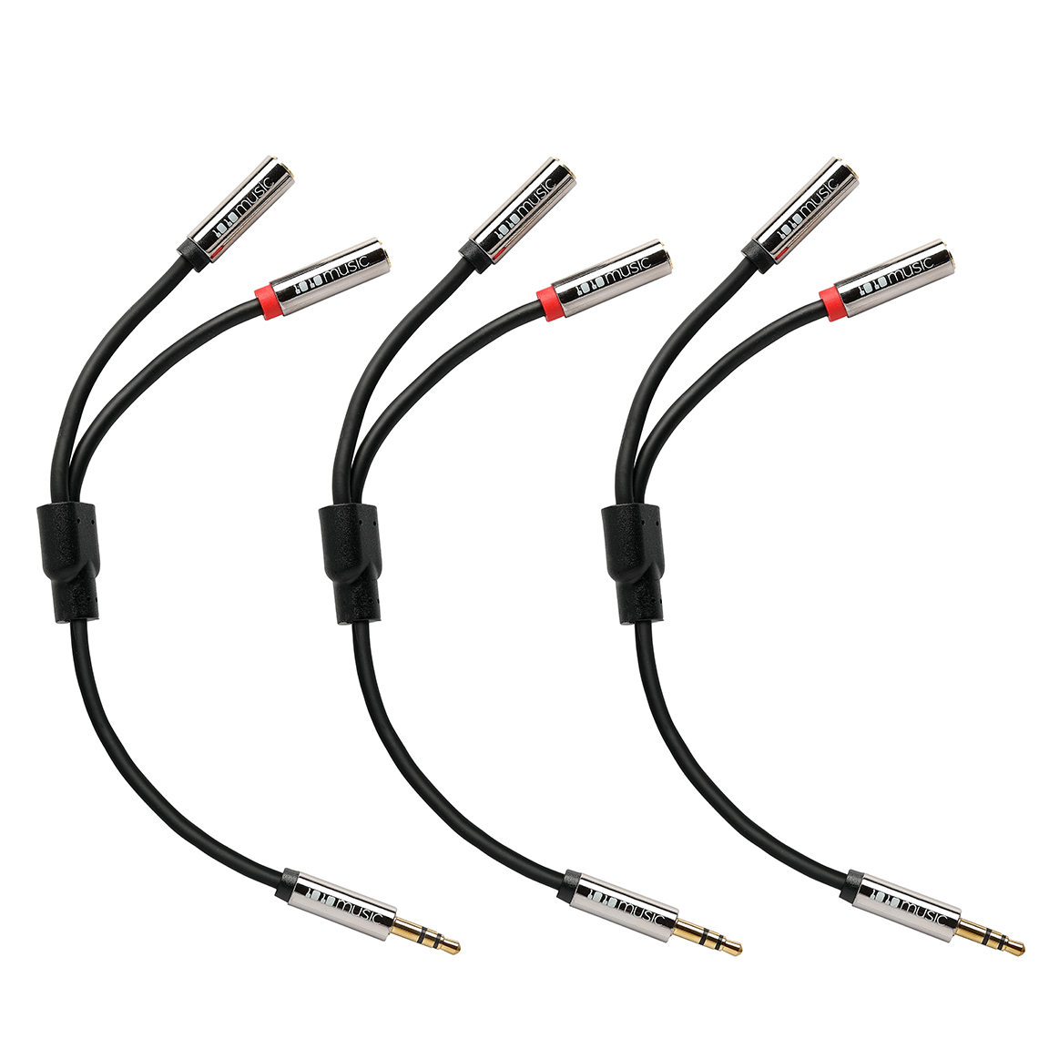 3.5 mm Male to Female Stereo Breakout Cable 1010music LLC