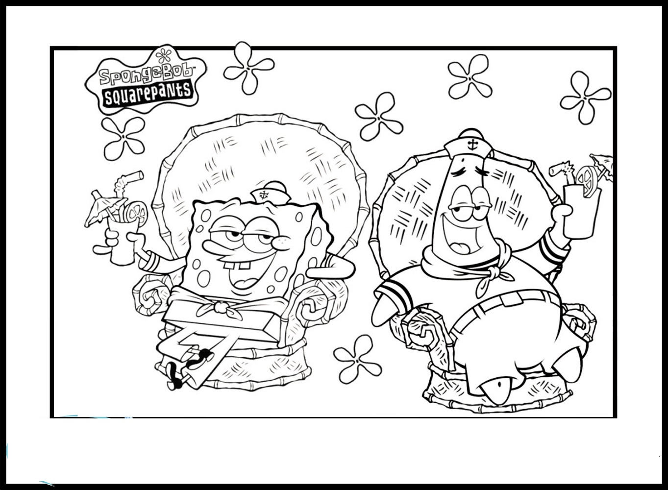 SpongeBob Coloring Pages Printable 101 Activity