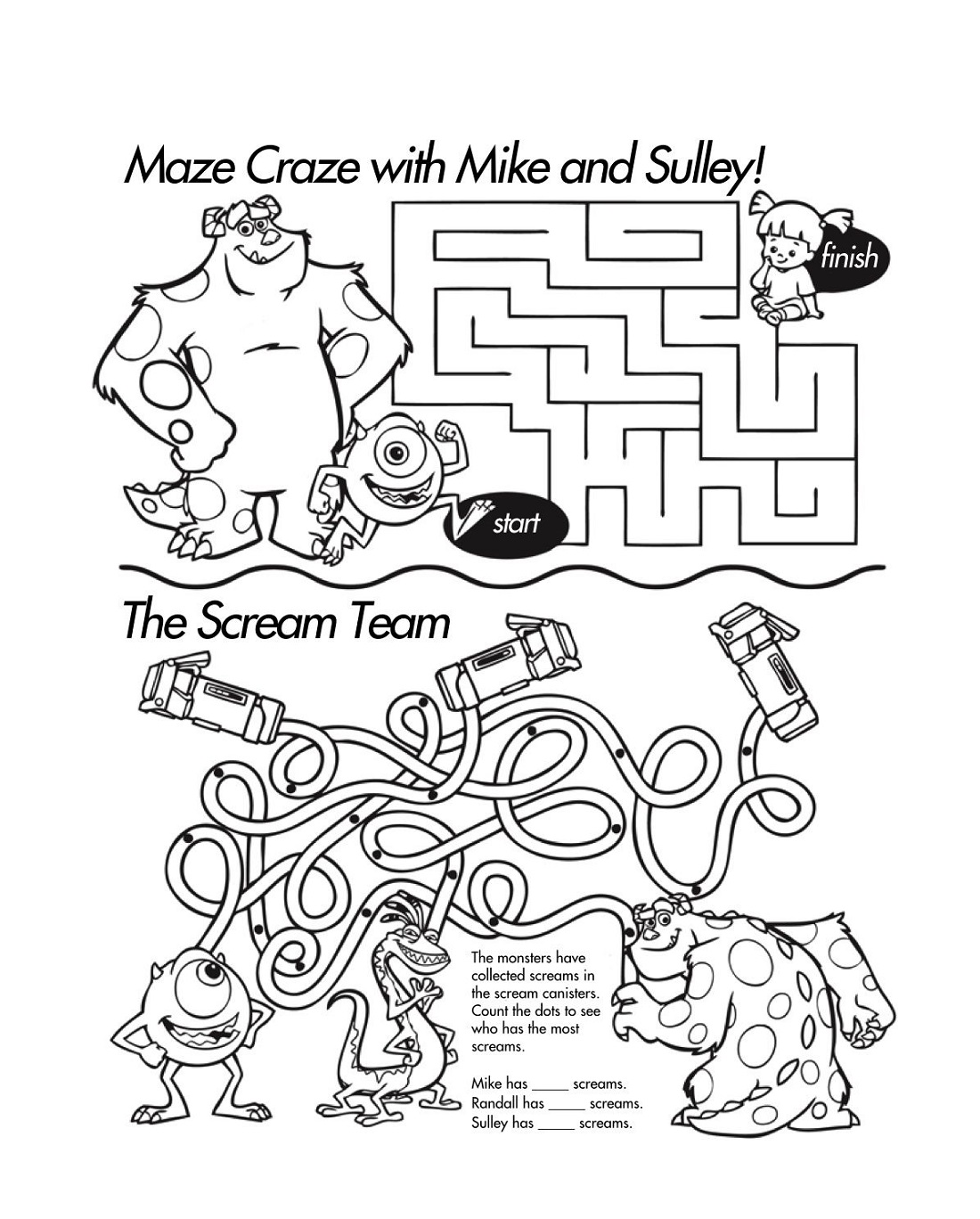 Printable Fun Mazes for Kids 101 Activity