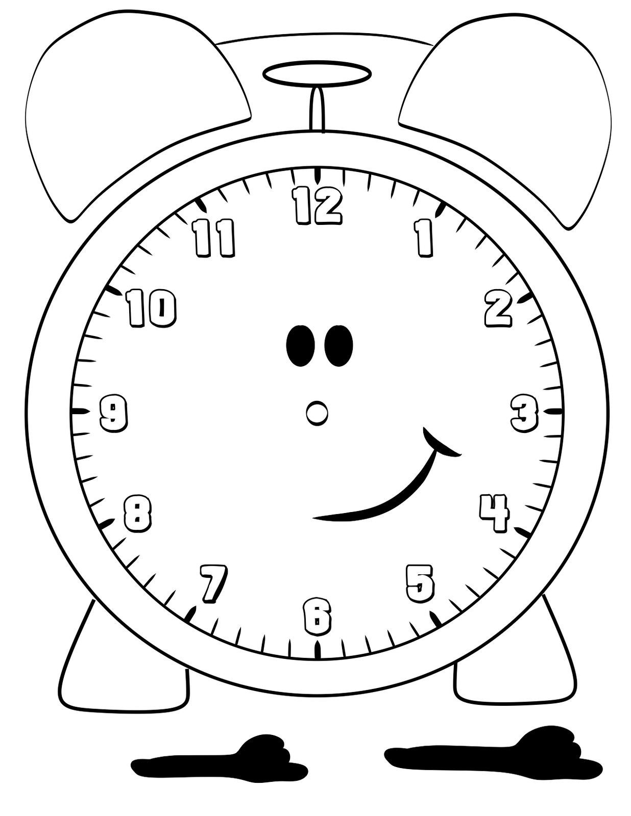 Blank Clock Face Templates Printable 101 Activity