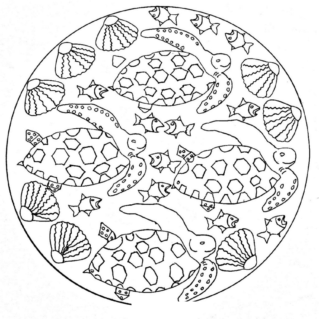 Fun Animal Mandala Coloring Pages 101 Coloring