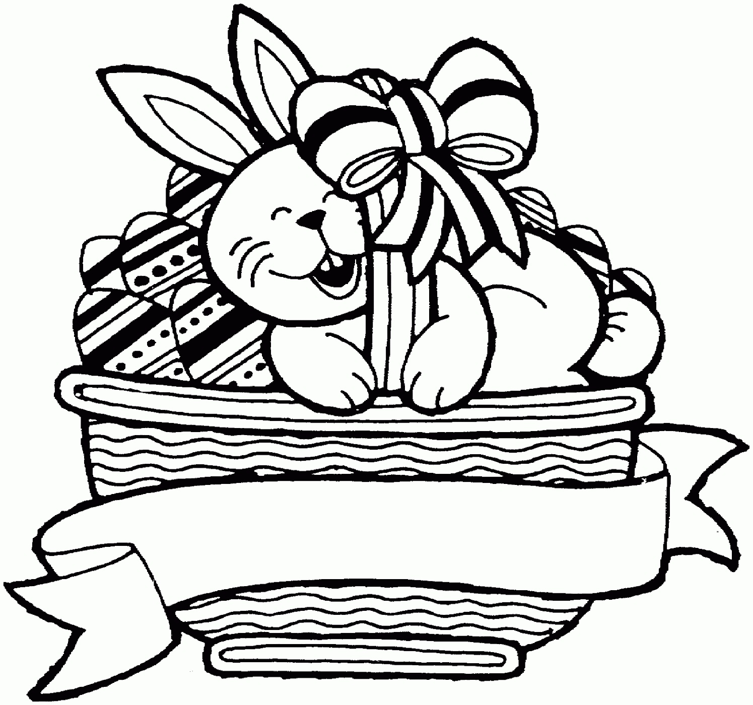 Easter Basket Coloring Pages for Kids 101 Coloring