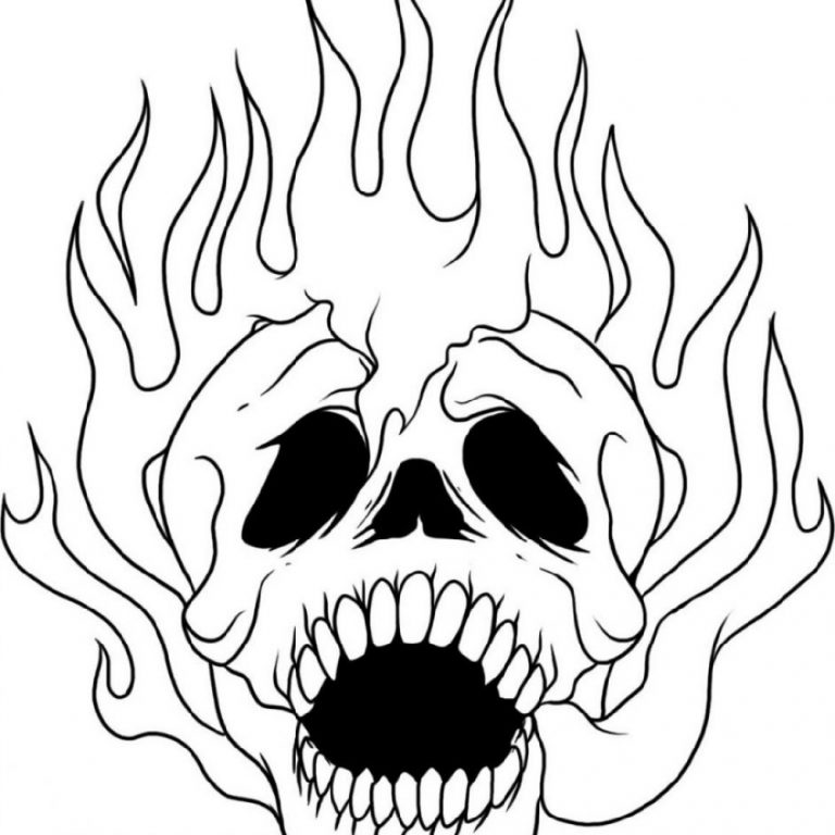 Skull Coloring Pages for Adults 101 Coloring