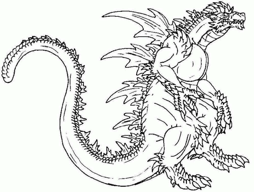 Godzilla Coloring Pages to Print 101 Coloring