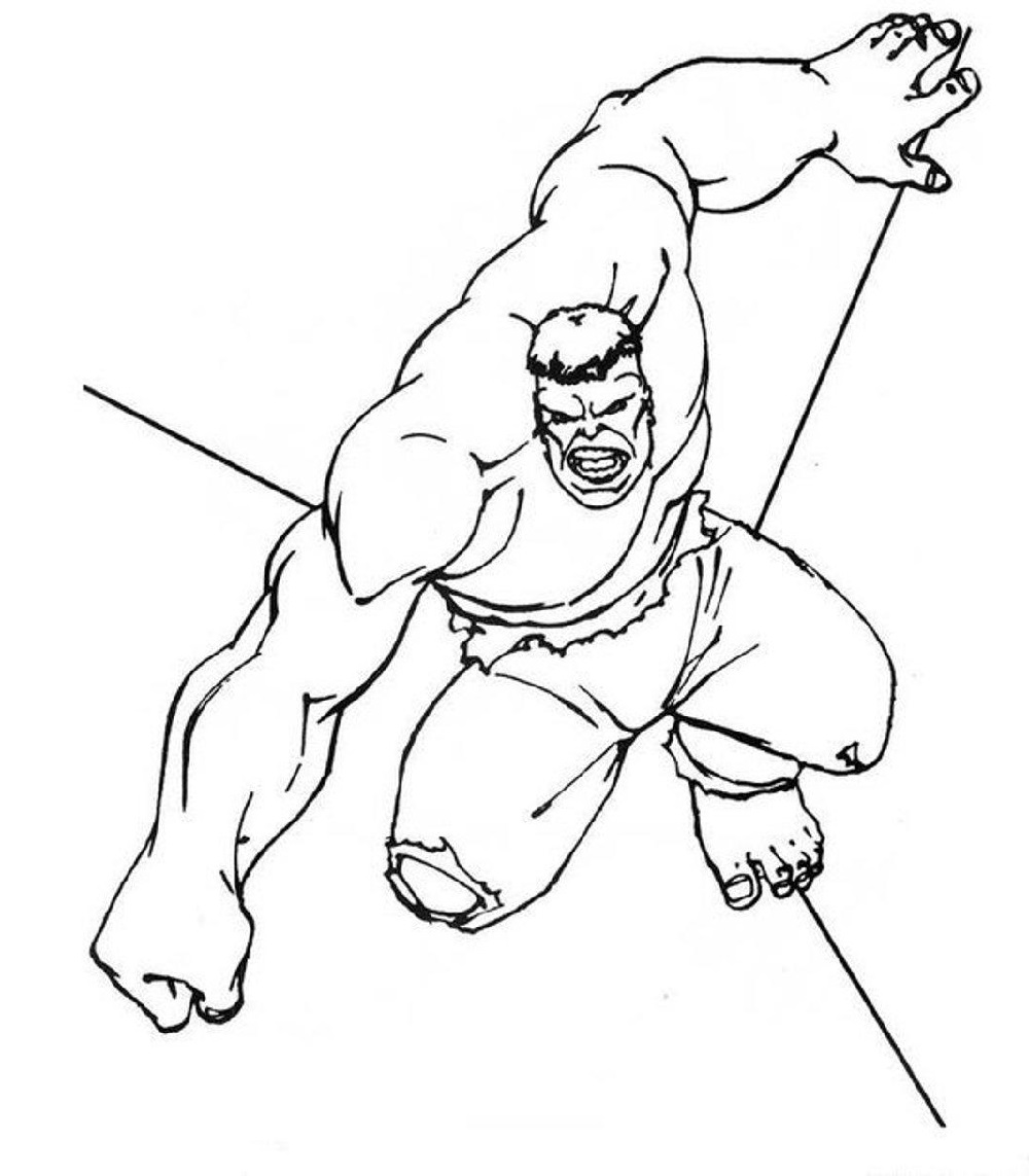 Red Hulk Coloring Pages