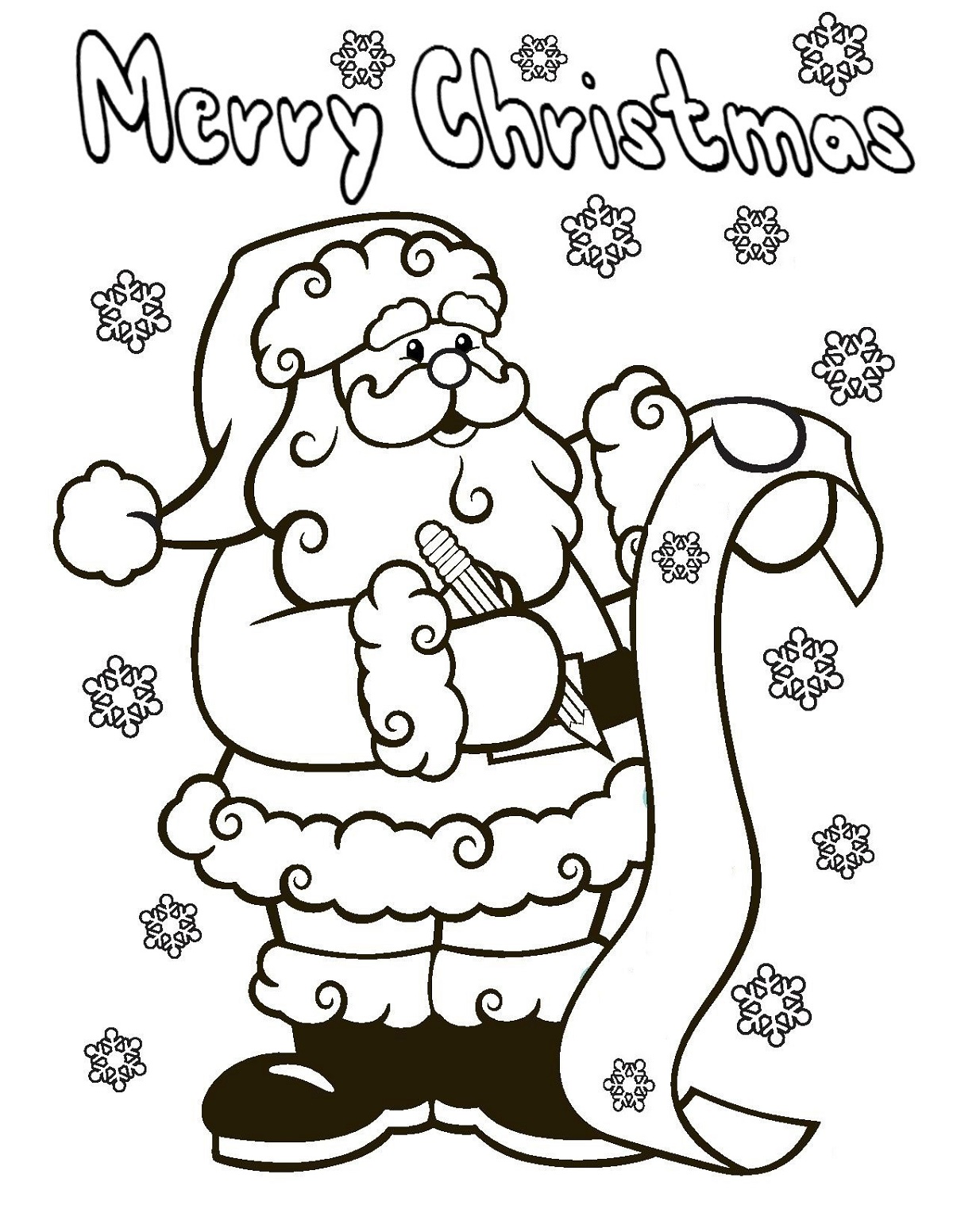 Printable Christmas Coloring Pages Archives 101 Coloring