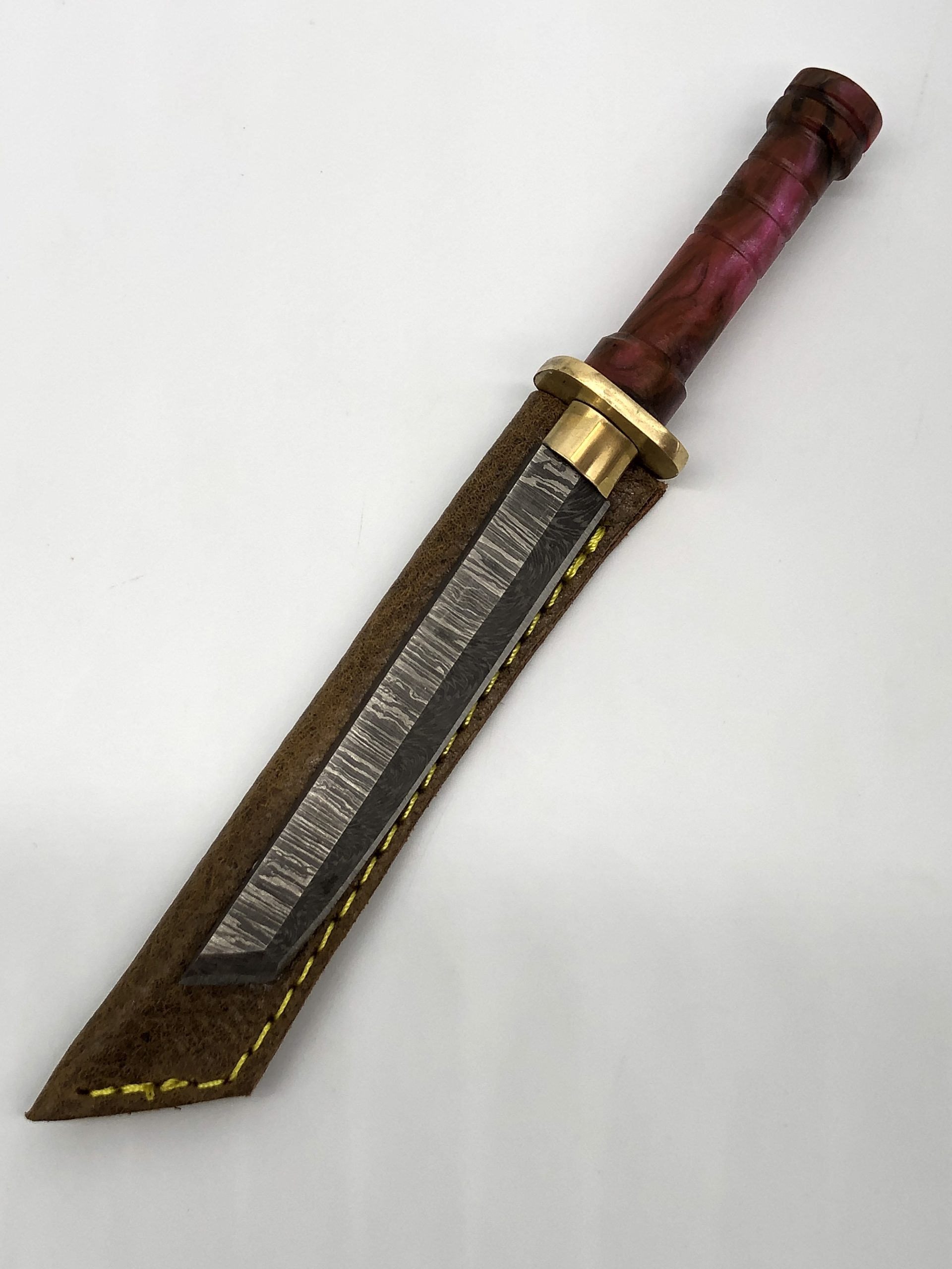 Damascus HK Knives Samurai Dabber 7 101 Glass Studio