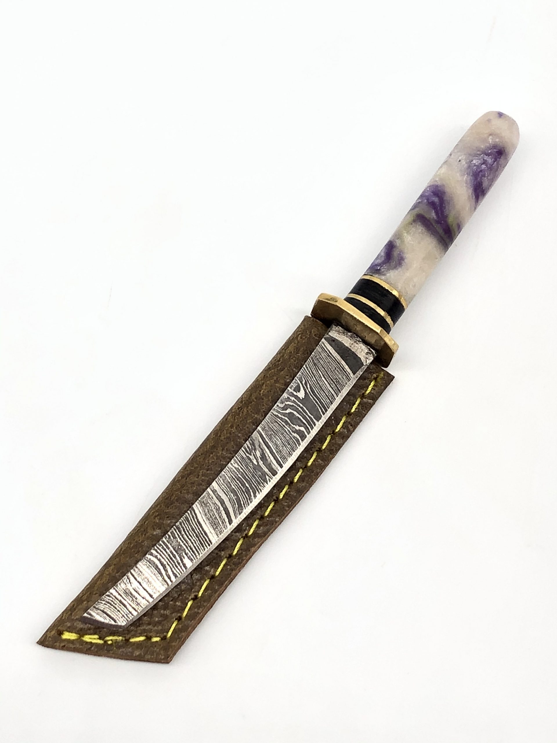 Damascus HK Knives Samurai Dabber 13 101 Glass Studio