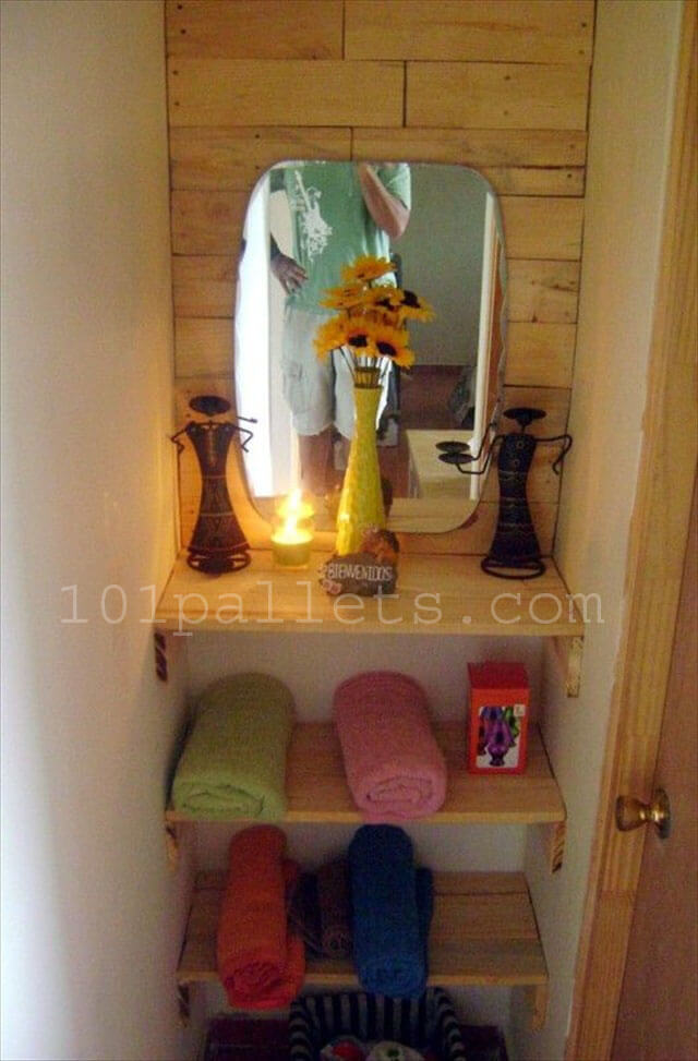 DIY Pallet Wood Bathroom Vanity 101 Pallets