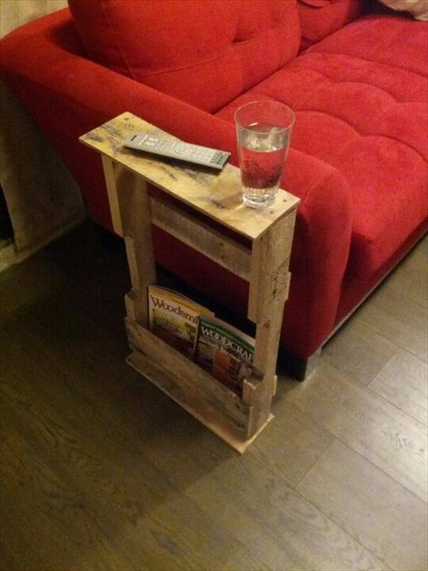12 DIY Pallet Side Tables / End Tables 101 Pallets