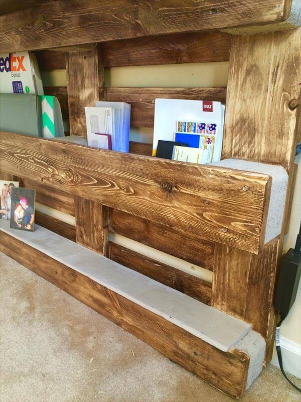 DIY Upcycled Pallet Wall Computer Desk 101 Pallets