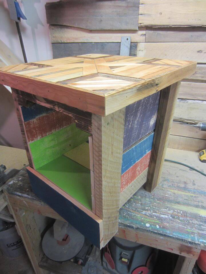 Mini Pallet Wood Side Table 101 Pallets