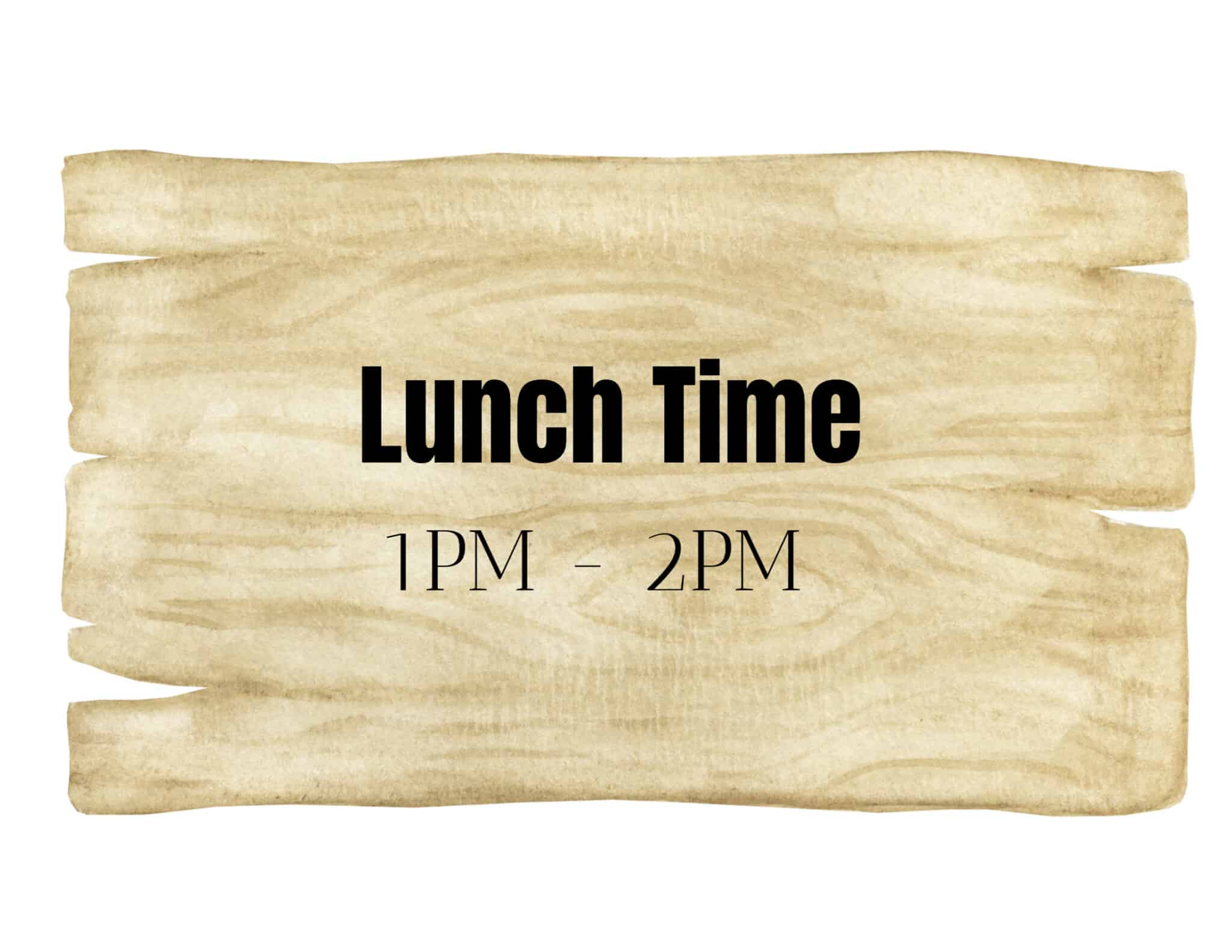 FREE Editable and Printable Out to Lunch Sign Instant Download