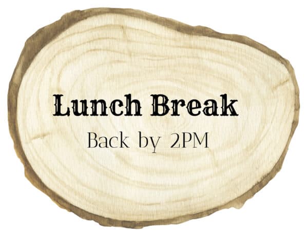 FREE Editable and Printable Out to Lunch Sign | Instant Download