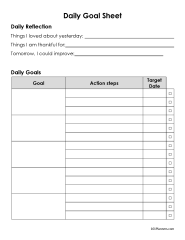 Free Printable Goal Tracker Many Options And Designs