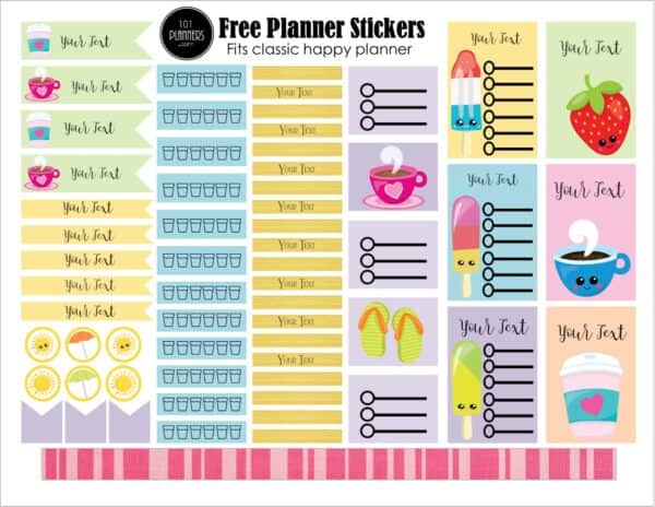 free happy planner printables customize online print at home