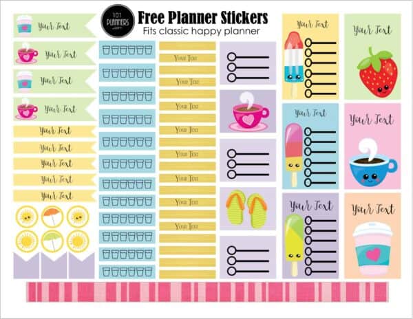 DIY Planner Supplies!  Happy planner printables, Diy planner