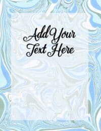 FREE Marble Binder Cover that can be Customized Online