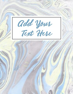 FREE Marble Binder Cover that can be Customized Online