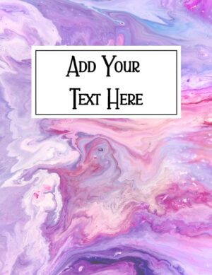 FREE Marble Binder Cover that can be Customized Online