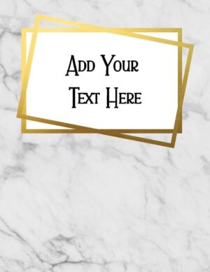FREE Marble Binder Cover that can be Customized Online