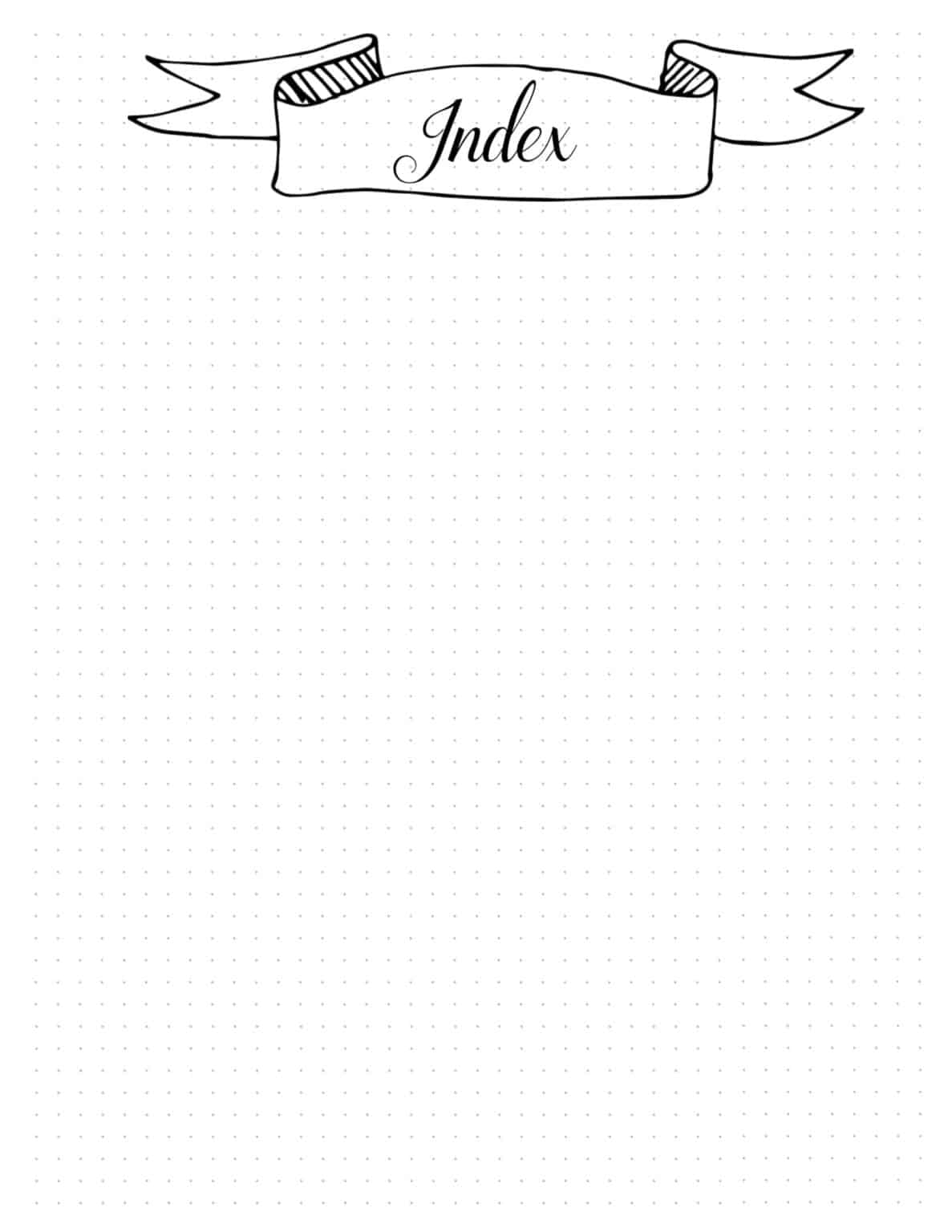 Bullet Journal Index How to Set it Up and How to Use it