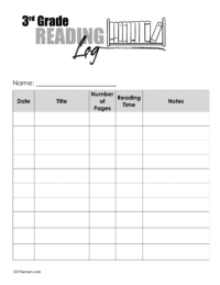 Free Printable Reading Log Template | Bullet Journal &amp; Traditional