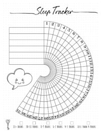 Sleep Tracker Bullet Journal | Free Customizable Printable