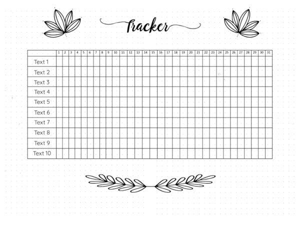 Bullet Journal Tracker Ideas | FREE Printable Templates
