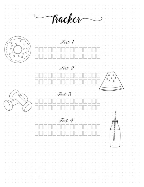 Bullet Journal Tracker Ideas | FREE Printable Templates