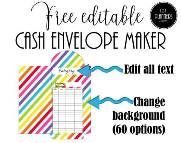 Cash Envelope System with Free Cash Envelope Template