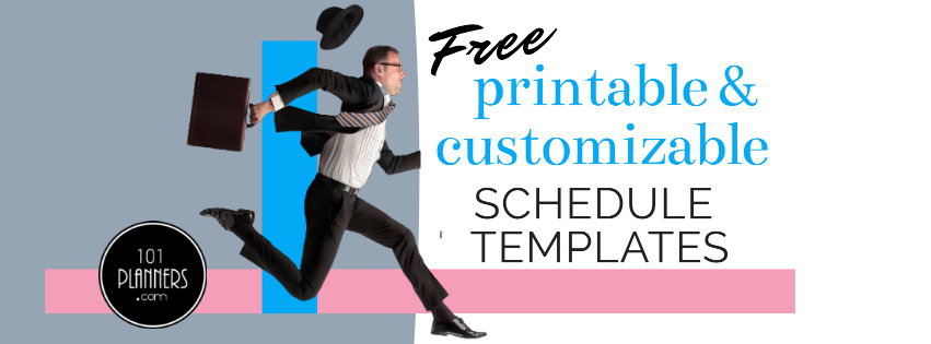 FREE Schedule Template | Customizable and Printable