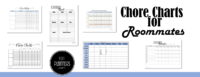 FREE Printable and Editable Roommate Chore Chart Templates