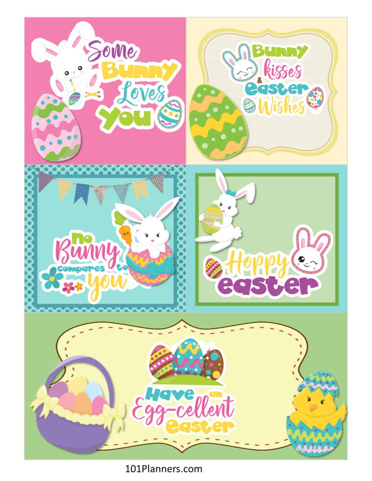 FREE Printable and Editable Easter Bunny Letter and Note