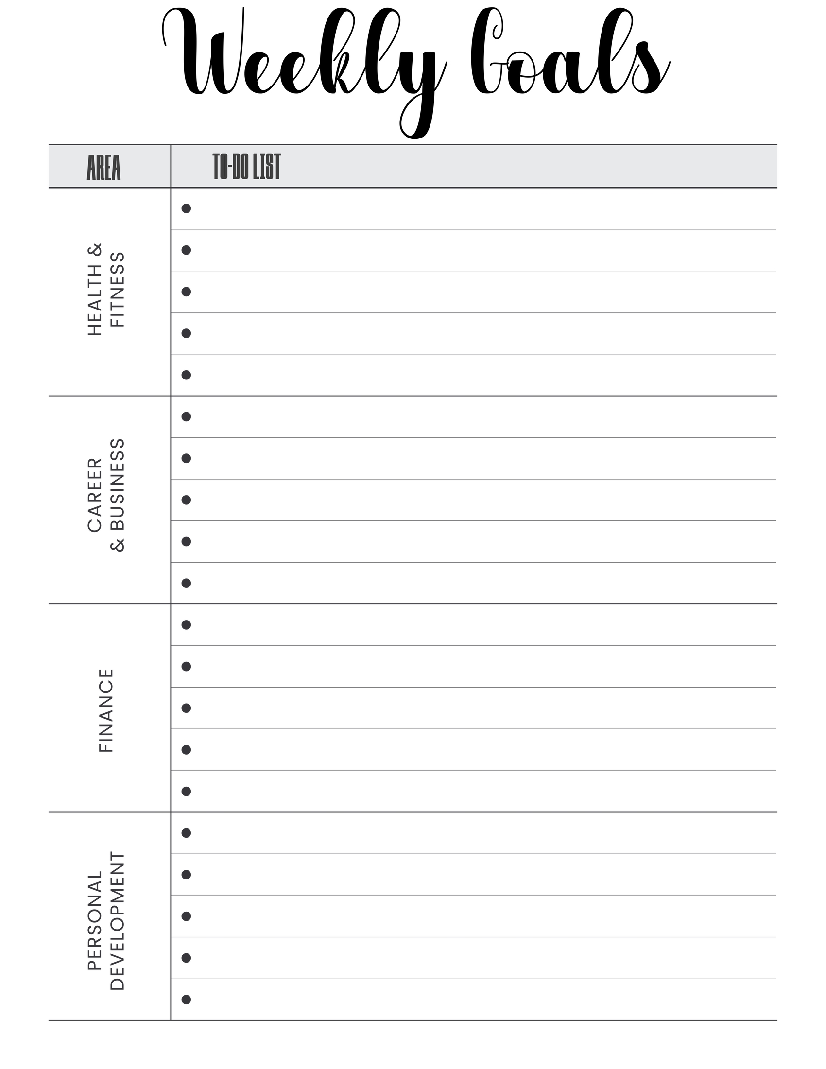 FREE Weekly Calendar | Printable or Digital | Instant Download