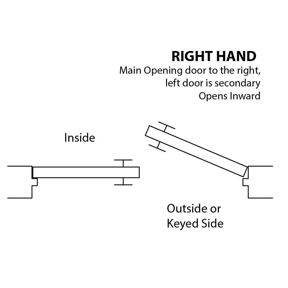 Right Hand Inswing Double Door