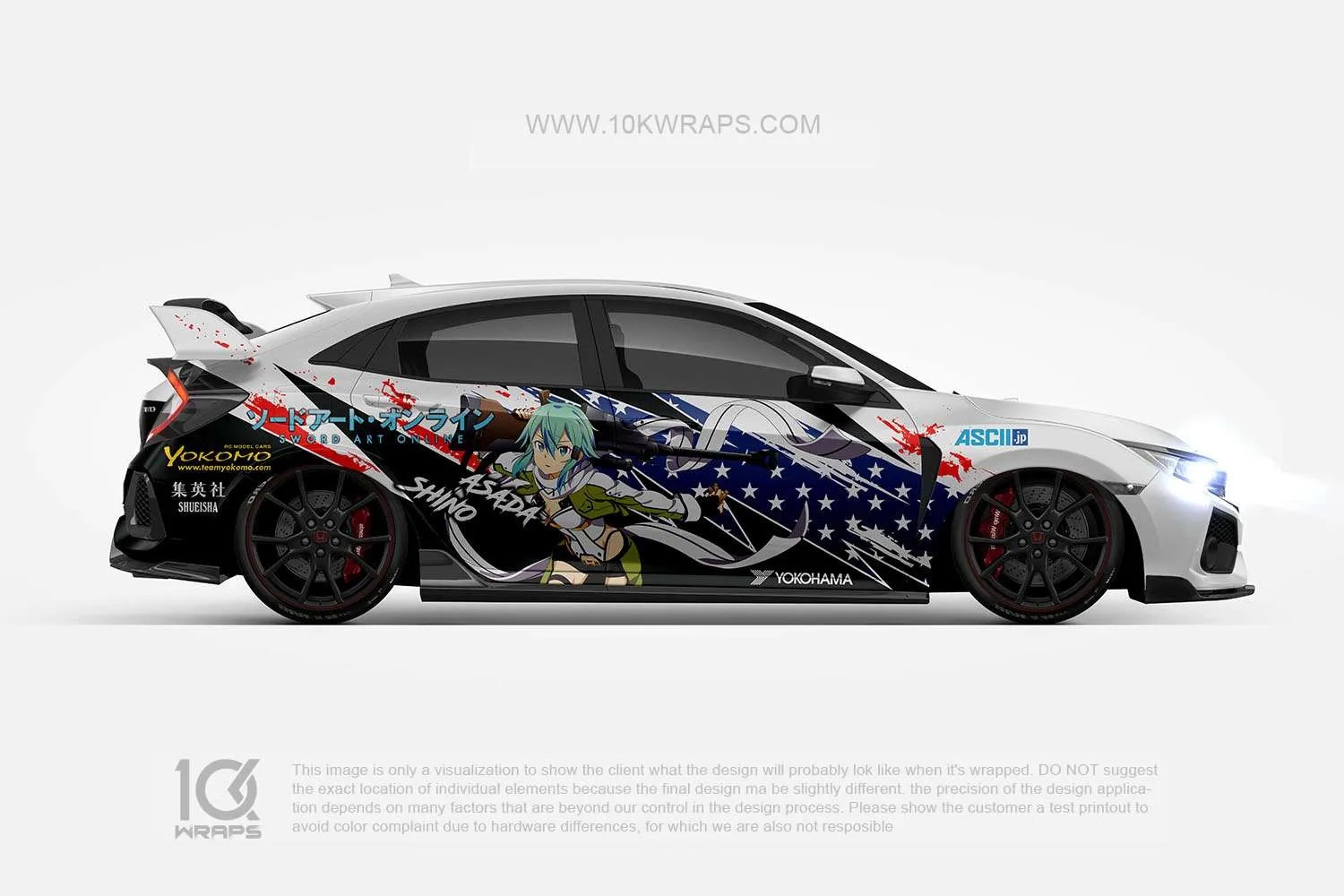 Sword Art Online Themed Car Wraps Series 10KWRAPS