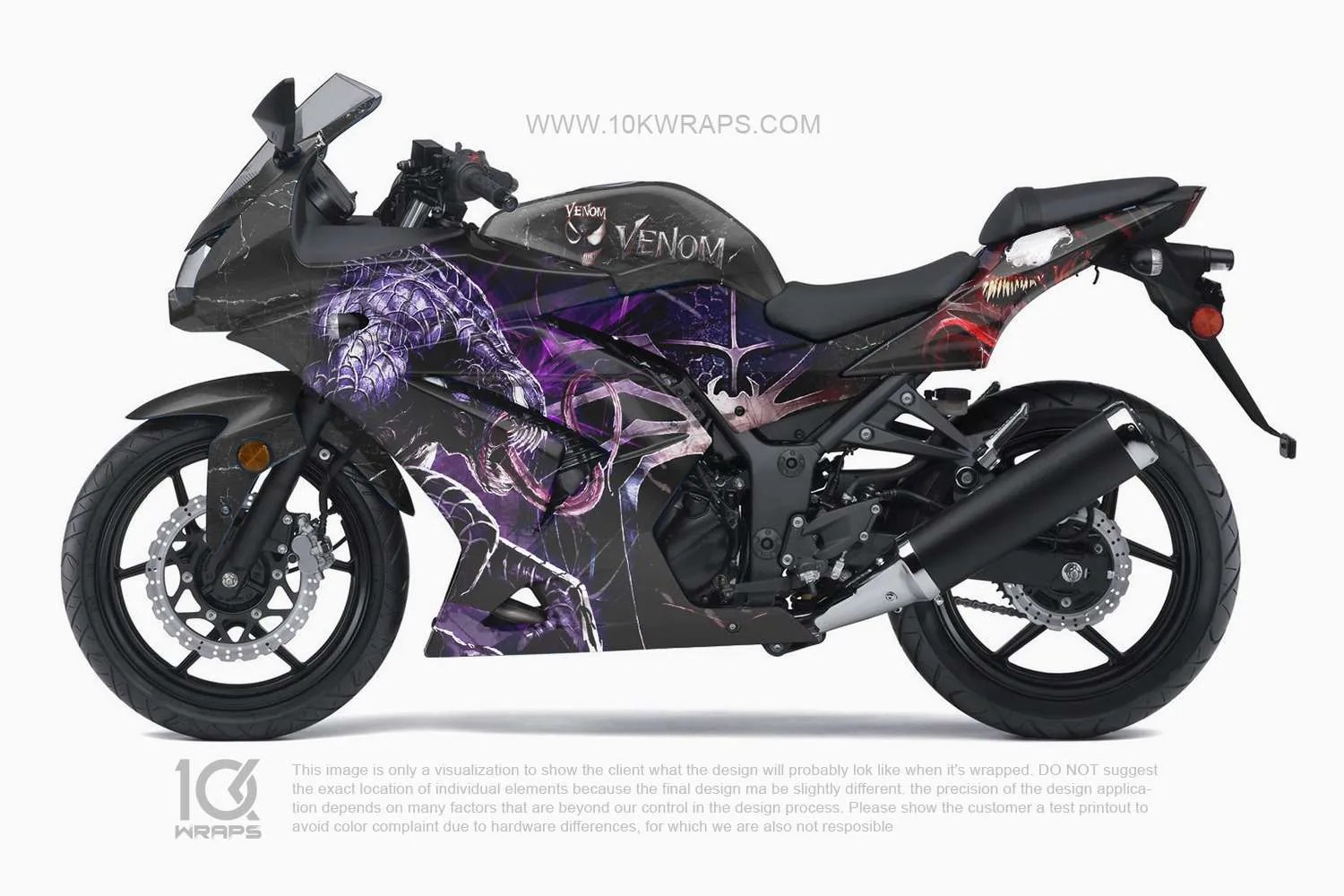 Venom Motorcycle Wraps Made With Top 3M Vinyls 10KWRAPS