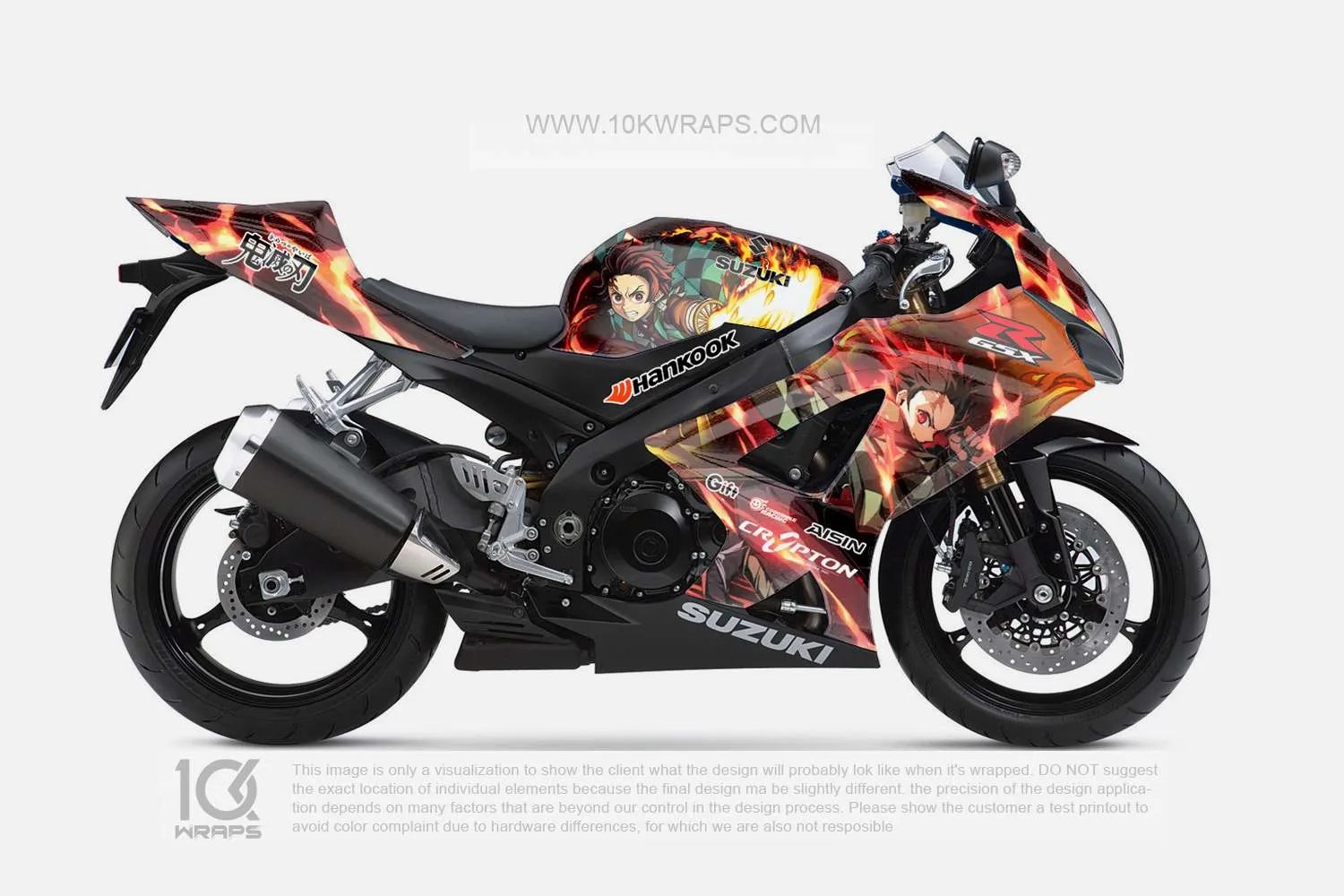 Demon Slayer Motorcycle Itasha Wraps Series 10KWRAPS