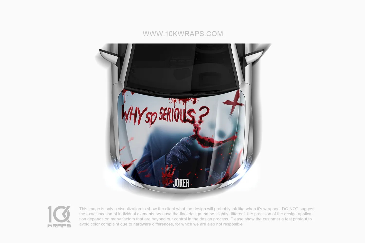 Joker Car Wraps JK45 Made With Top 3M Vinyl 10KWRAPS