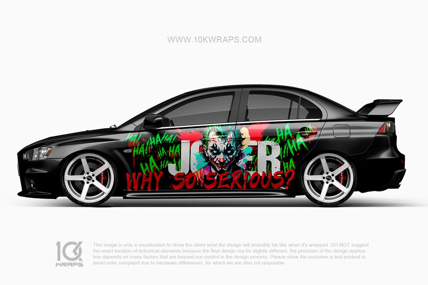 Joker Car Wraps JK27 Made With Top 3M Vinyl 10KWRAPS