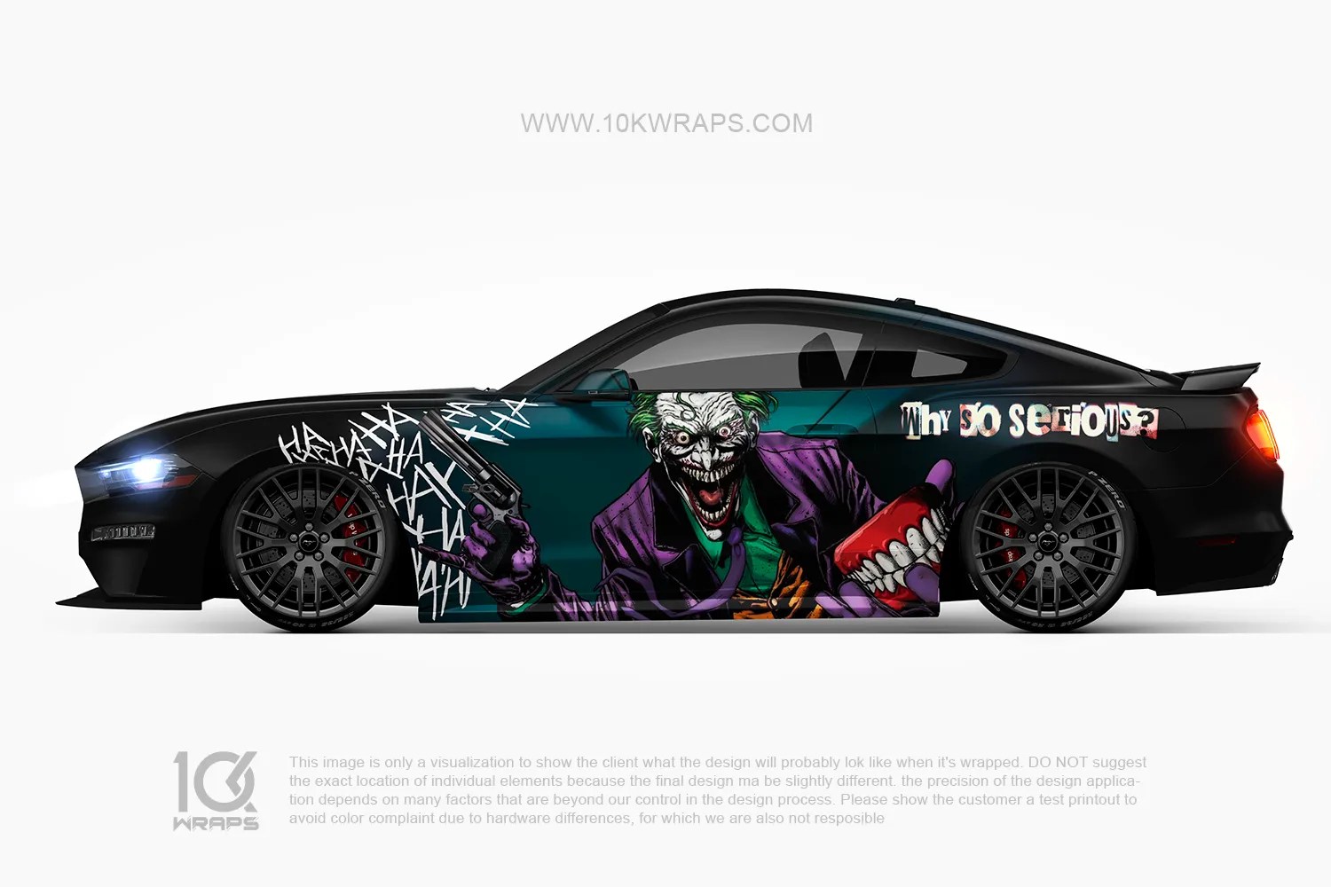 Joker Car Wraps JK39 Made With Top 3M Vinyl 10KWRAPS