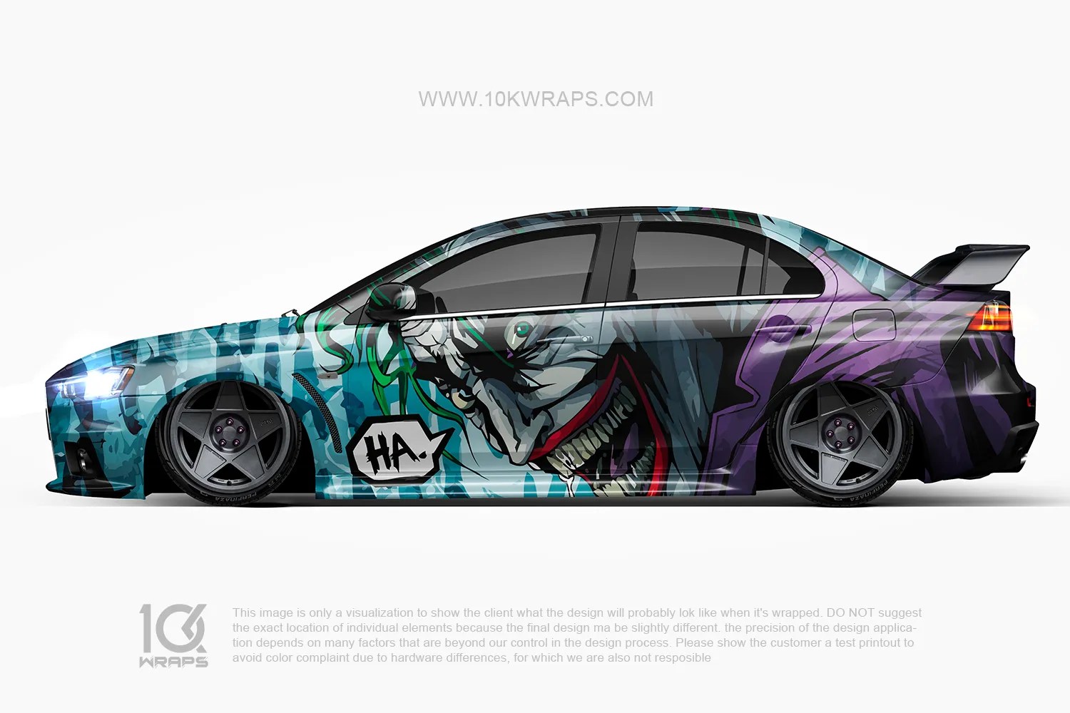 Joker Car Wraps JK34 Made With Top 3M Vinyl 10KWRAPS