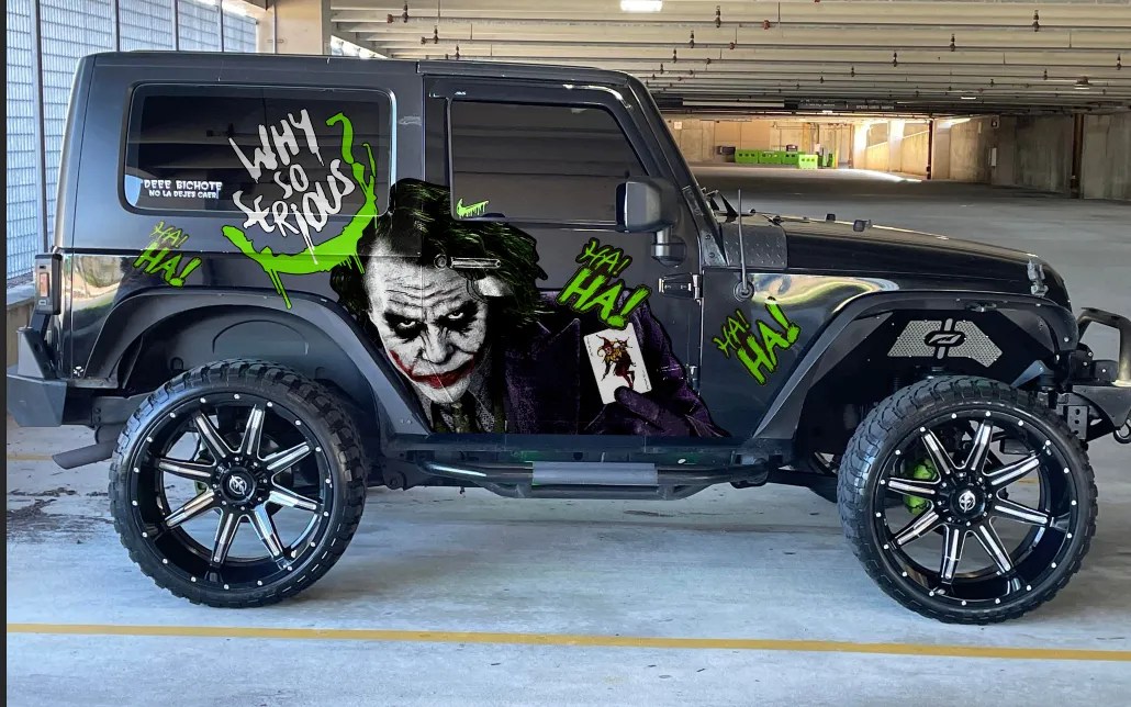 Joker Car Wraps JK01 Made With Top 3M Vinyl 10KWRAPS